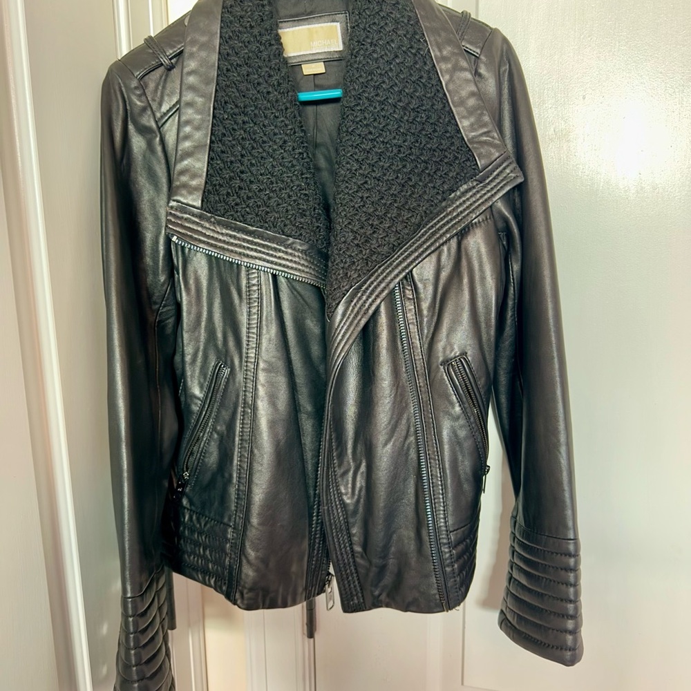 Women's Black Leather Jacket